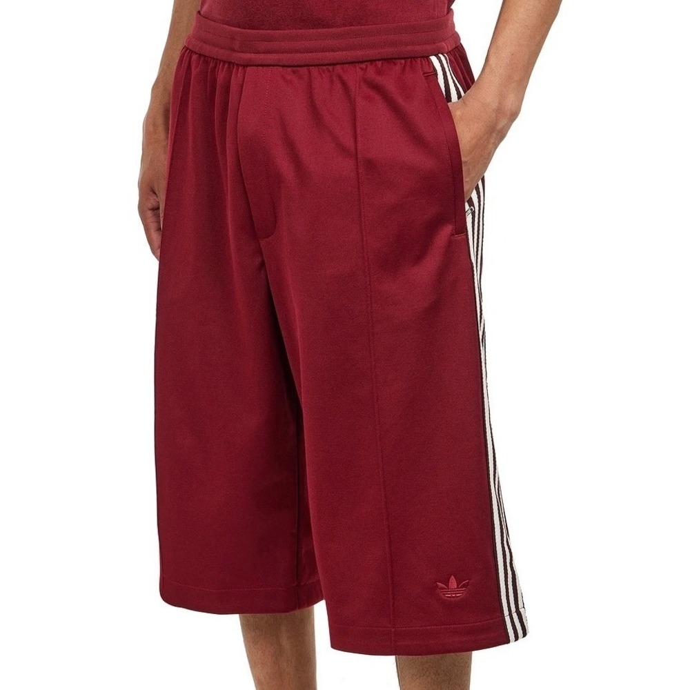 Adidas Wales Bonner Track Shorts Men Small Collegiate Burgundy Stripe Athletic